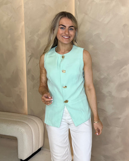 Tailored Waistcoat - Mint