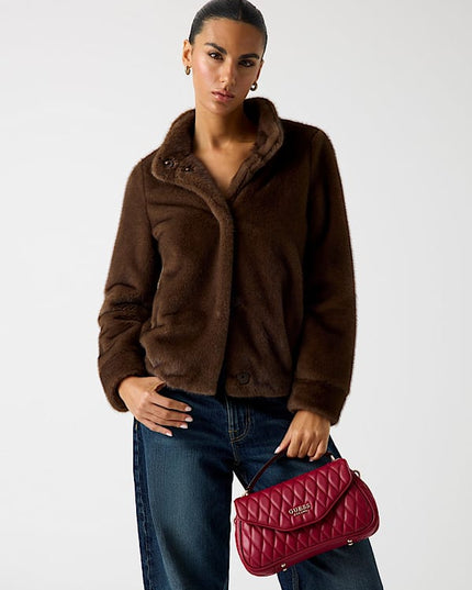 Guess Valla Top Handle Flap - Red