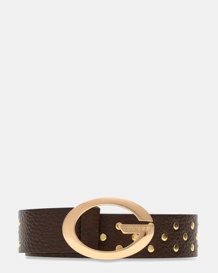 Guess Camden Stud Belt - Espresso