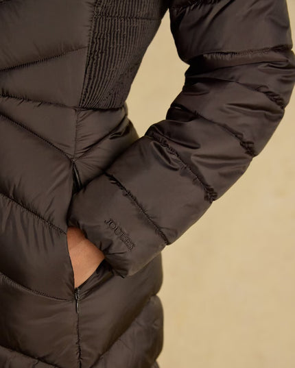 Pembury Longline Padded Coat - Chocolate