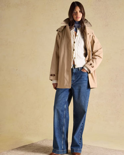 Rainmore Waterproof Button Through Raincoat -  Irish Cream