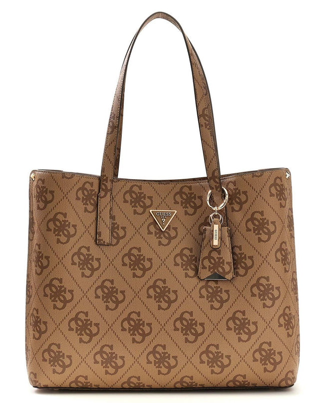 Guess Meridian II Girlfriend Tote - Latte Logo