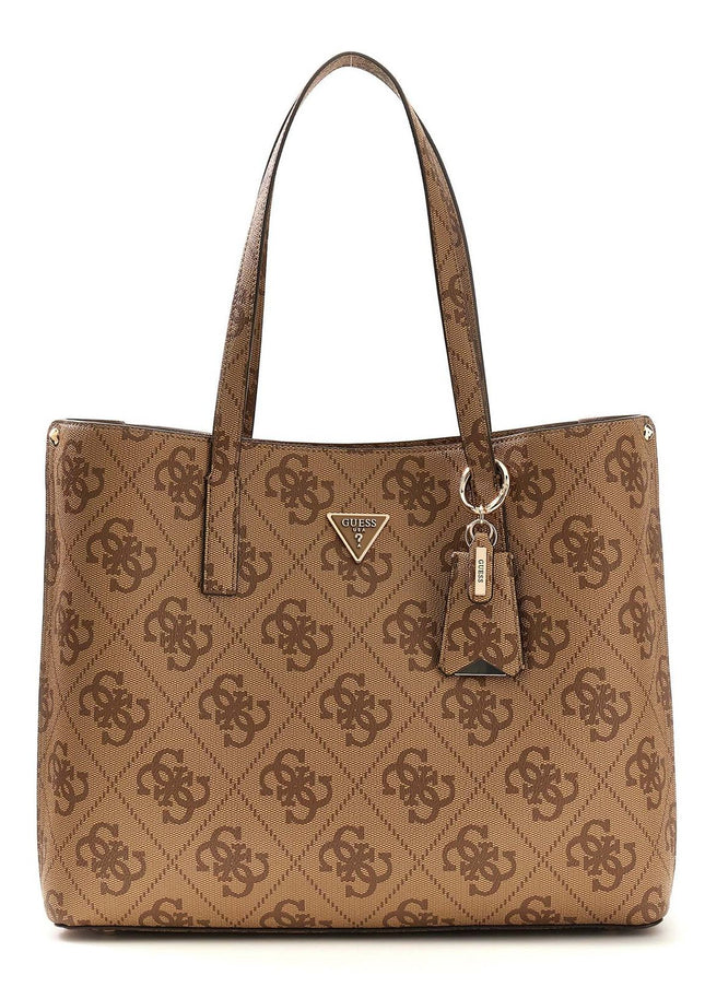 Guess Meridian II Girlfriend Tote - Latte Logo