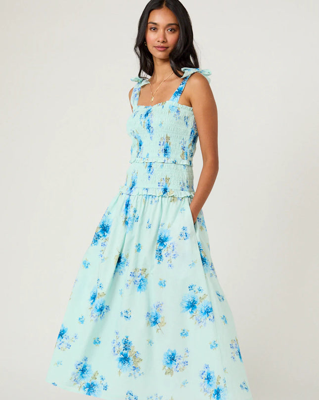 Andrea Midi Dress - Blue