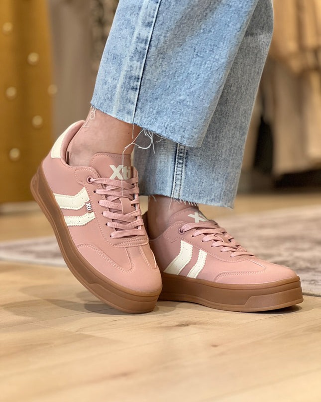 Platform Sneaker - Dusky Pink