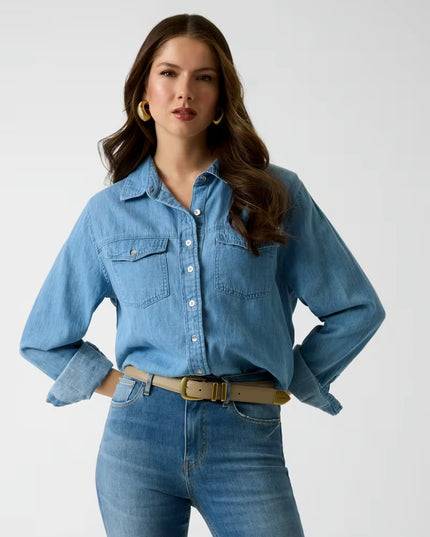 Guess Wren Denim Shirt - Light Blue