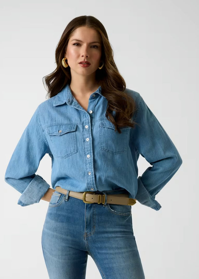 Guess Wren Denim Shirt - Light Blue