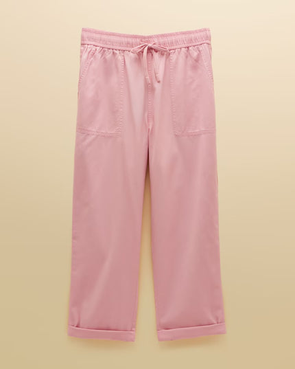 Relaxed Chino Tapered Trousers - Pink
