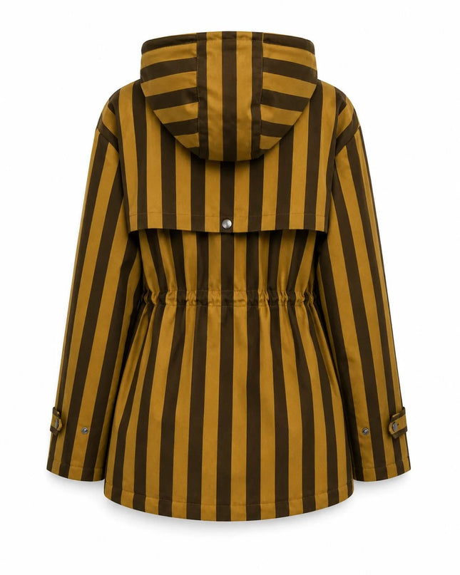 Catbells Cinched Jacket - Olive Stripe