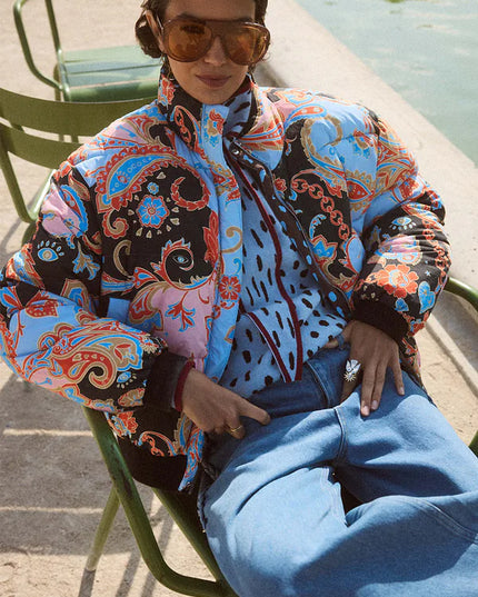 Paisley Reversible Puffer