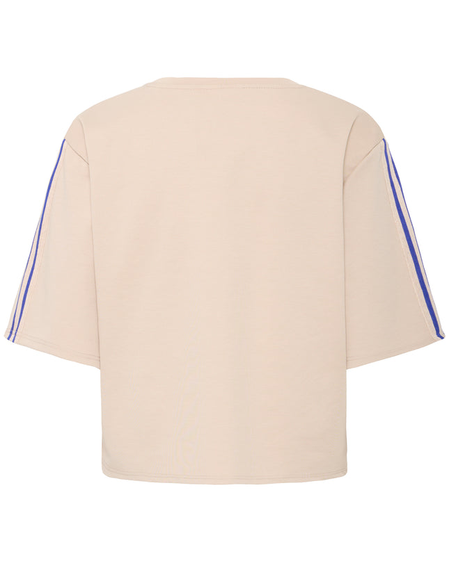 Kate Tape Short Sleeve Top - Doeskin