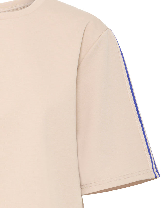 Kate Tape Short Sleeve Top - Doeskin
