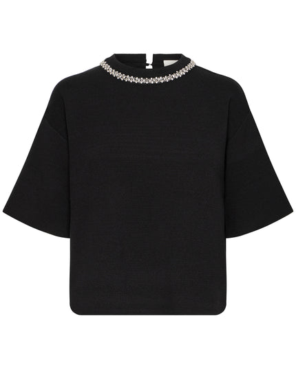 Dorise Embellished Knit - Black