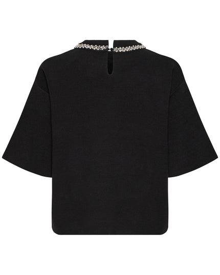 Dorise Embellished Knit - Black