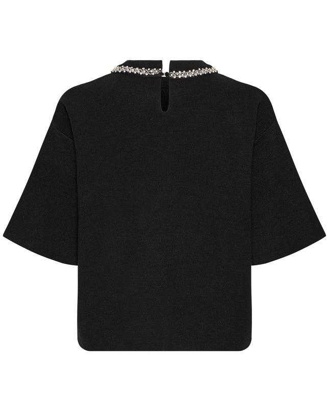 Dorise Embellished Knit - Black