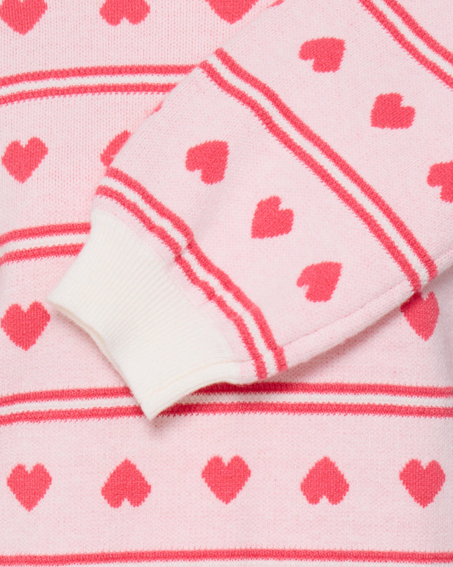 Brielle Knit Pullover - Birch/Teaberry