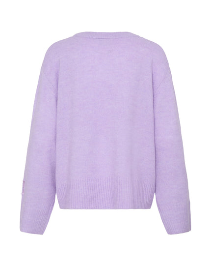 Baling Pullover Knit - Purple Rose Melange