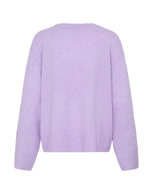Baling Pullover Knit - Purple Rose Melange