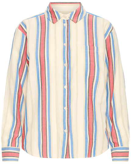 Fanni Shirt - Blue/Red