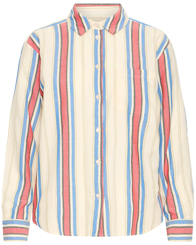Fanni Shirt - Blue/Red