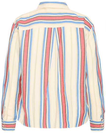 Fanni Shirt - Blue/Red