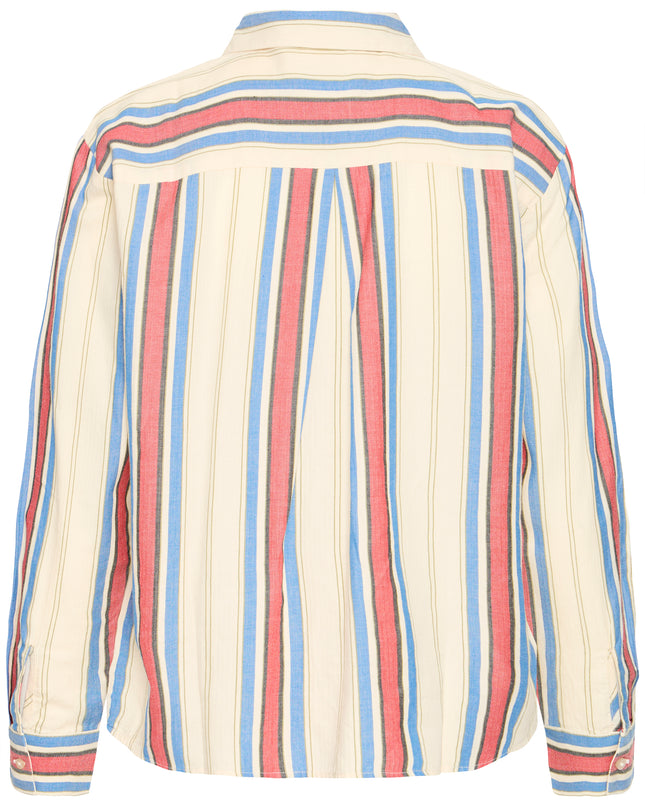 Fanni Shirt - Blue/Red