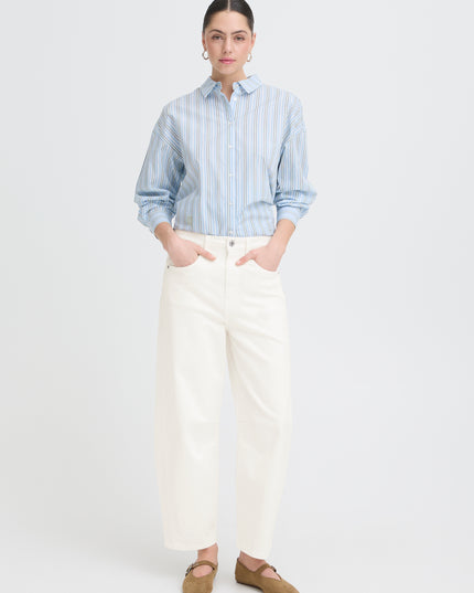Ziggy Barrel Pants - Blanc