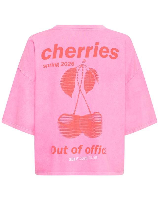 Nica T-Shirt - Wild Orchid/Fiery Red