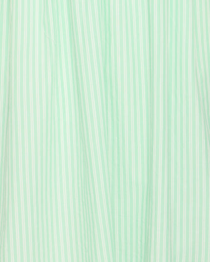 Locy Dress - Green/Birch Stripe