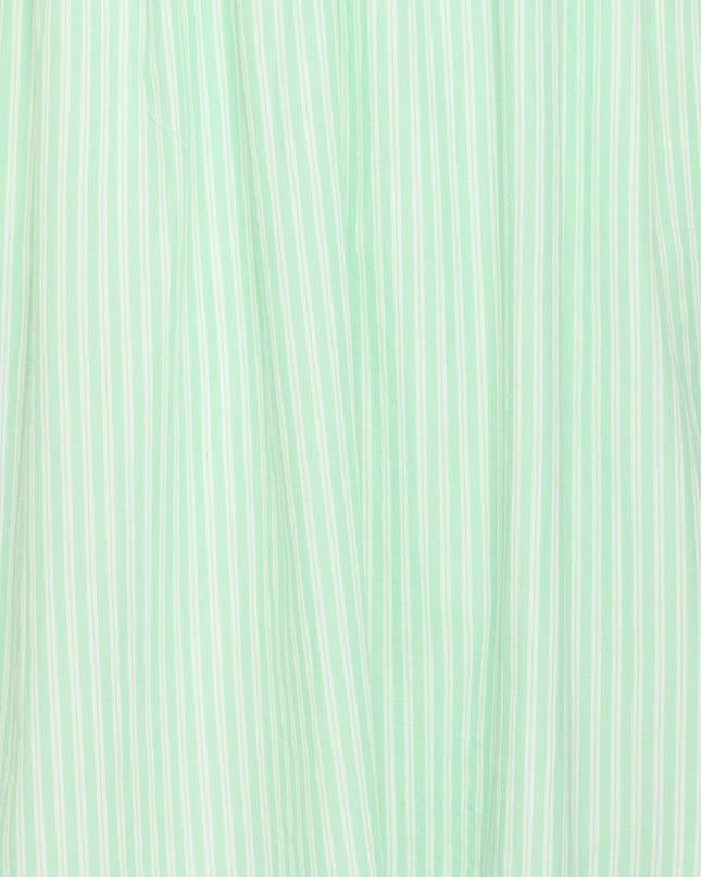 Locy Dress - Green/Birch Stripe