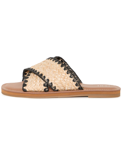 Emma Rafia Slider - Natural