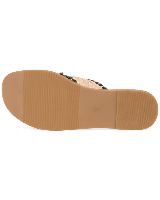 Emma Rafia Slider - Natural