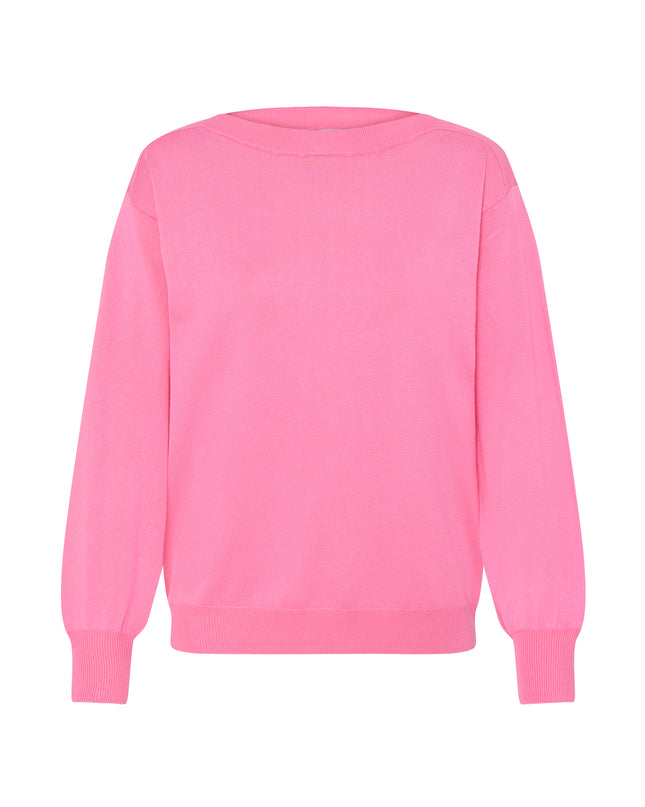 Luls Boat Neck Knit - Wild Orchid