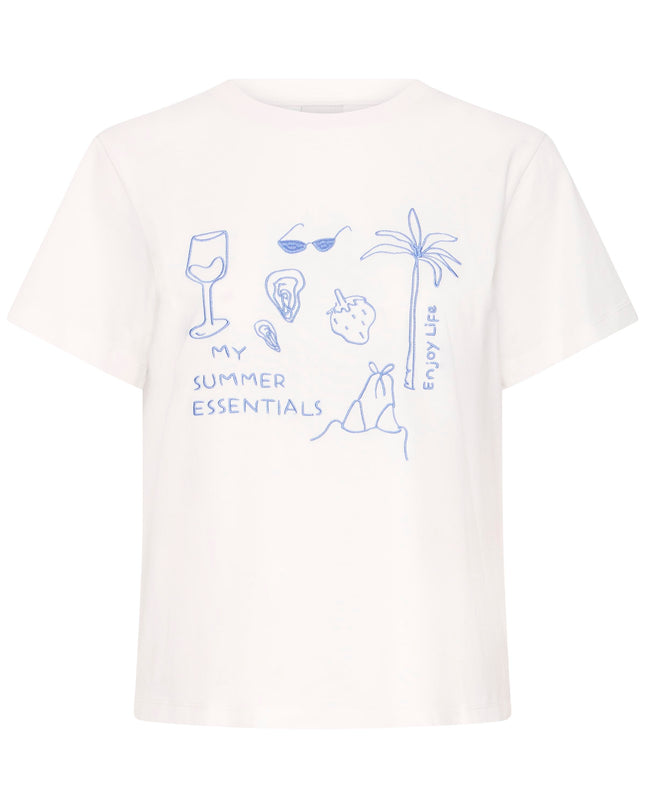 Novola Embroidered T-Shirt - White