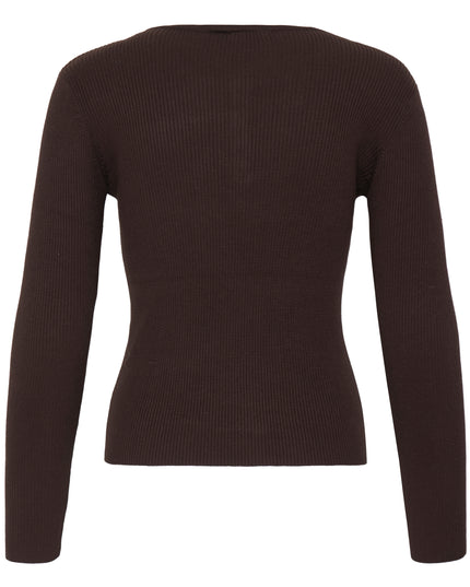 Luls Ribbed Top - Chocolate