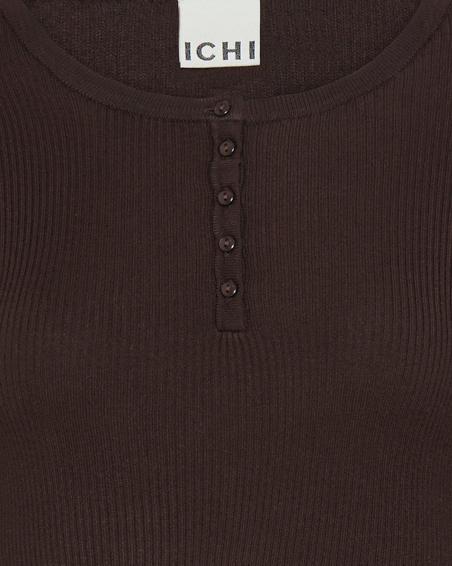 Luls Ribbed Top - Chocolate