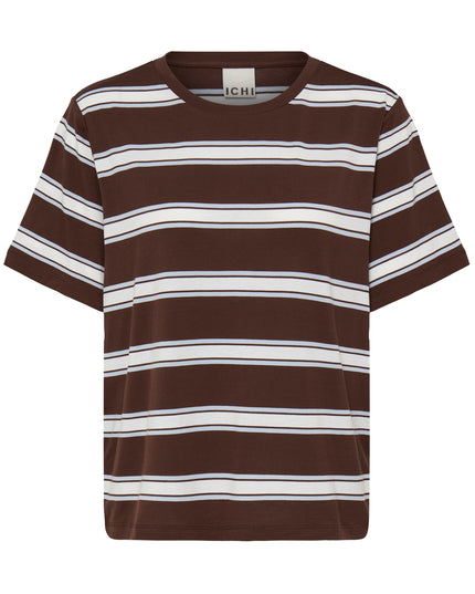 Rebetta Striped Tee - Chicory Coffee