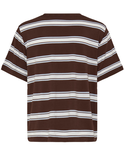 Rebetta Striped Tee - Chicory Coffee