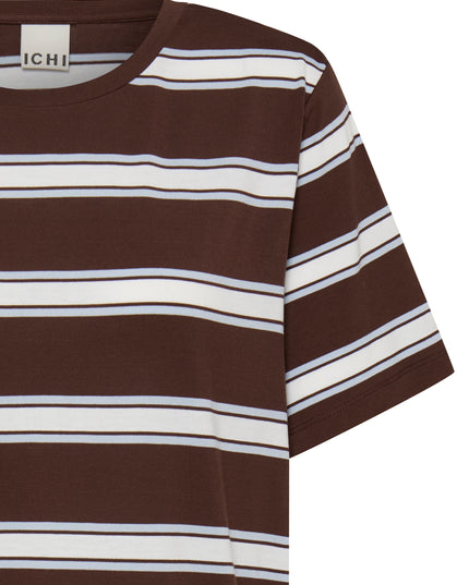 Rebetta Striped Tee - Chicory Coffee