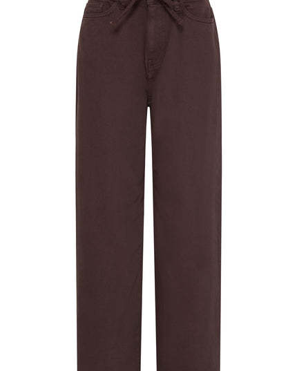 Hezano Wide-Leg Jeans - Coffee
