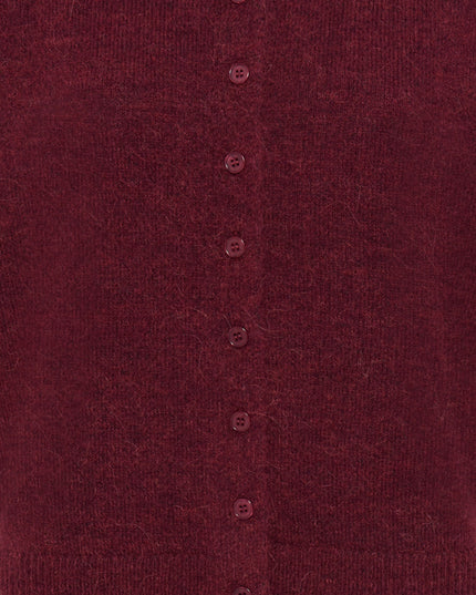 Kamara Knit Polo - Burgundy