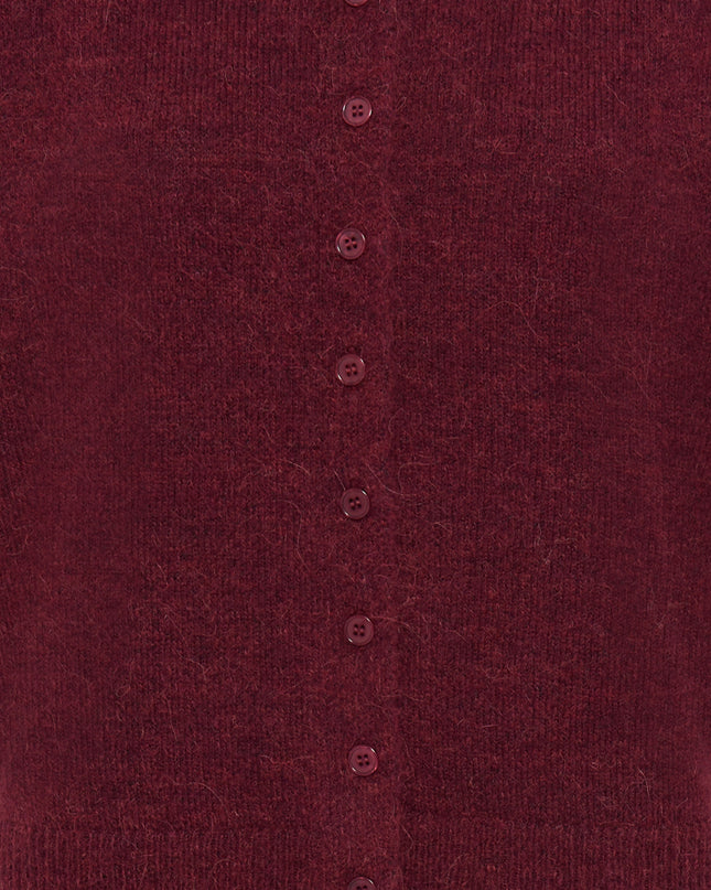 Kamara Knit Polo - Burgundy