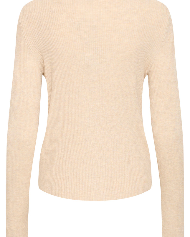 Fama Cardigan - Toasted Coconut Melange