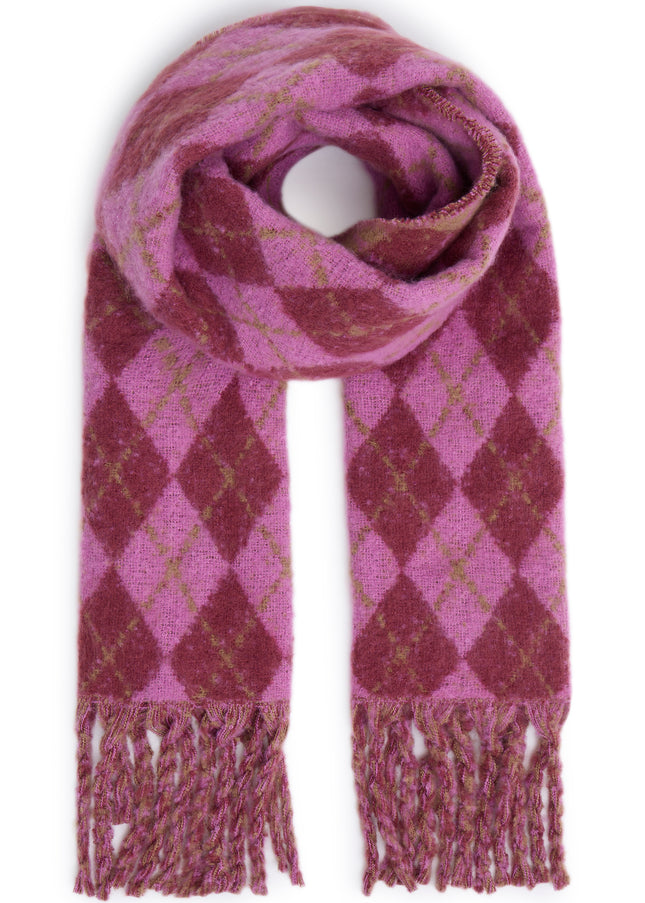 Dahlia Scarf - Raspberry