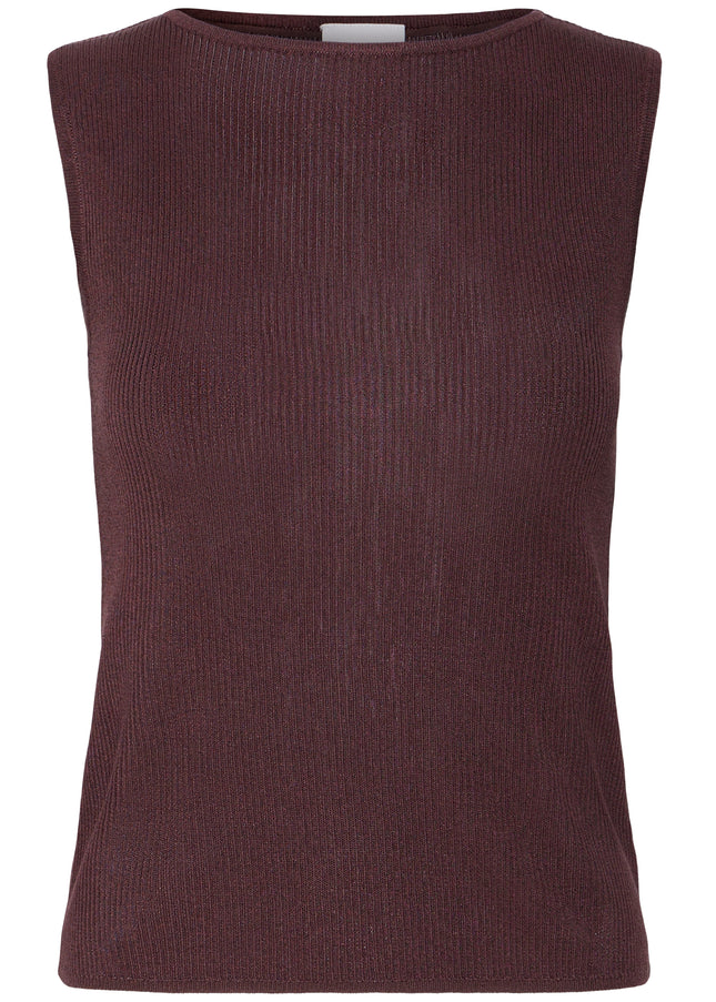Banita Vest Top - Fudge