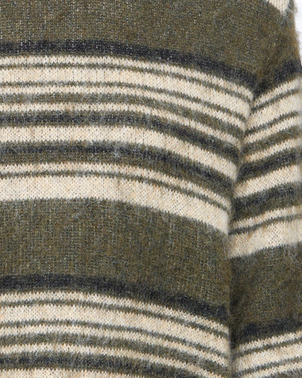 Hallo Striped Knit - Forest Night