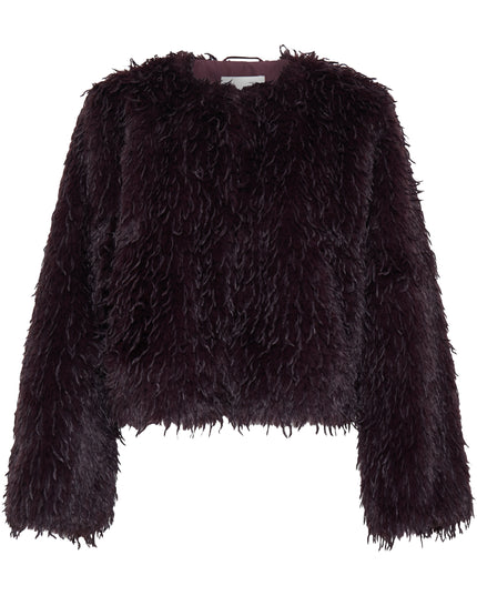 Hazina Faux Fur Jacket - Fudge