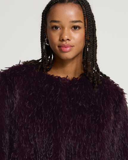 Hazina Faux Fur Jacket - Fudge