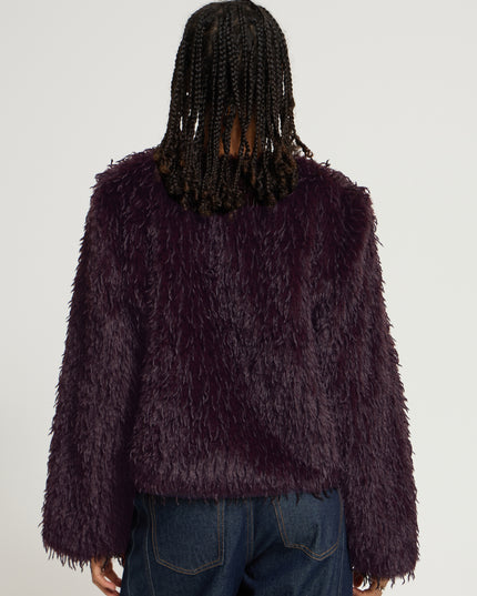 Hazina Faux Fur Jacket - Fudge