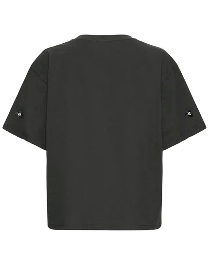 Minaya Embellished T-Shirt - Black